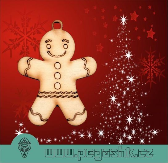 DŘEVĚNÝ PERNÍČEK - Gingerbread Men Keyrings 3 - Kliknutím na obrázek zavřete